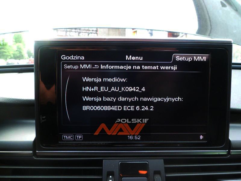AUDI MMI 3G+ PLUS Tłumaczenie nawigacji - Polskie menu